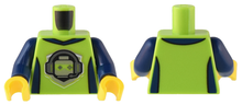 Plaatje in Gallery viewer laden, LEGO® los onderdeel Lijf met Motief Limoen 973pb5044c01