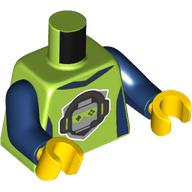LEGO® los onderdeel Lijf met Motief Limoen 973pb5044c01
