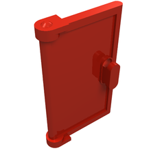 Plaatje in Gallery viewer laden, LEGO® los onderdeel Deur in kleur Rood 60614