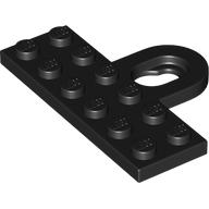 LEGO® los onderdeel Plaat Aangepast in kleur Zwart 78168