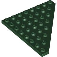 LEGO® los onderdeel Wig Plaat in kleur Donkergroen 30504
