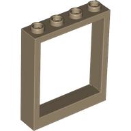 Plaatje in Gallery viewer laden, LEGO® los onderdeel Deurkozijn Donker Geelbruin 6154