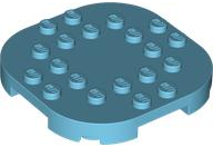 LEGO® los onderdeel Plaat Aangepast Medium Azuurblauw 66789