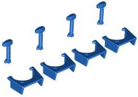 Plaatje in Gallery viewer laden, LEGO® los onderdeel Hoofddeksel Accessoire Blauw 72329
