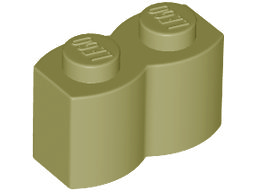 LEGO® los onderdeel Steen Aangepast Olijfgroen 30136