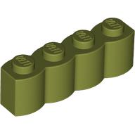 LEGO® los onderdeel Steen Aangepast Olijfgroen 30137