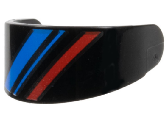 LEGO® los onderdeel Hoofddeksel Accessoire Zwart 2447pb08