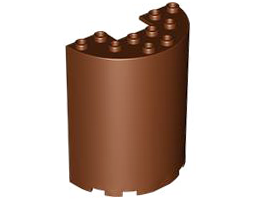 LEGO® los onderdeel Cilinder in kleur Roodachtig Bruin 87926