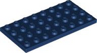 LEGO® los onderdeel Plaat Algemeen in kleur Donkerblauw 3035