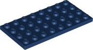 LEGO® los onderdeel Plaat Algemeen in kleur Donkerblauw 3035