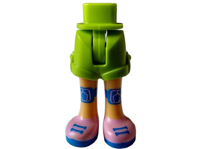 LEGO® los onderdeel Benen in kleur Limoen 1826cc00pb006