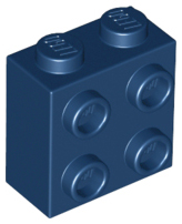 Plaatje in Gallery viewer laden, LEGO® los onderdeel Steen Aangepast Donkerblauw 22885