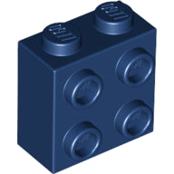 Plaatje in Gallery viewer laden, LEGO® los onderdeel Steen Aangepast Donkerblauw 22885
