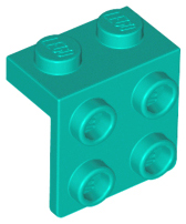 Plaatje in Gallery viewer laden, LEGO® los onderdeel Beugel in kleur Donker Turkoois 44728