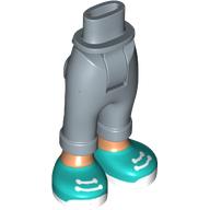 Plaatje in Gallery viewer laden, LEGO® los onderdeel Benen in kleur Zandblauw 100937c00pb003