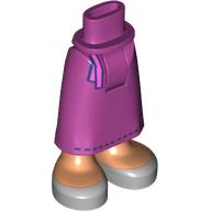 LEGO® los onderdeel Benen in kleur Magenta 59595c00pb16