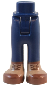 LEGO® los onderdeel Benen in kleur Donkerblauw 92253c00pb61