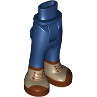 Plaatje in Gallery viewer laden, LEGO® los onderdeel Benen in kleur Donkerblauw 92253c00pb61