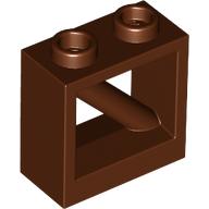 Plaatje in Gallery viewer laden, LEGO® los onderdeel Hek in kleur Roodachtig Bruin 3224