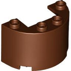 LEGO® los onderdeel Cilinder in kleur Roodachtig Bruin 24593