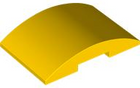 LEGO® los onderdeel Dakpan Gebogen in kleur Geel 78522