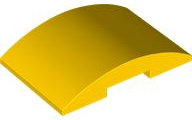 LEGO® los onderdeel Dakpan Gebogen in kleur Geel 78522