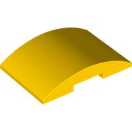 LEGO® los onderdeel Dakpan Gebogen in kleur Geel 78522