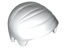 LEGO® los onderdeel Haar in kleur Wit 99930