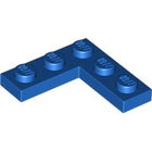 LEGO® los onderdeel Plaat Algemeen in kleur Blauw 77844