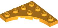 LEGO® onderdeel Plaat Aangepast Helder Licht Oranje 35044
