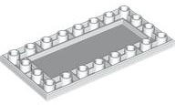 LEGO® los onderdeel Tegel Aangepast in kleur Wit 83496