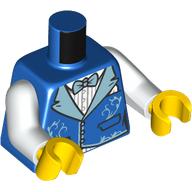 LEGO® los onderdeel Lijf met Motief Blauw 973pb5014c01