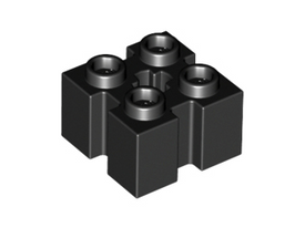 LEGO® los onderdeel Steen Aangepast in kleur Zwart 90258