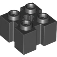 LEGO® los onderdeel Steen Aangepast in kleur Zwart 90258