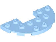 LEGO® los onderdeel Plaat Rond Helder Lichtblauw 18646