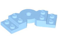 LEGO® los onderdeel Plaat Aangepast Helder Lichtblauw 79846