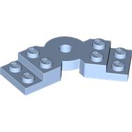 LEGO® los onderdeel Plaat Aangepast Helder Lichtblauw 79846