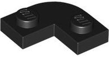 Plaatje in Gallery viewer laden, LEGO® los onderdeel Plaat Rond in kleur Zwart 79491