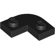 LEGO® los onderdeel Plaat Rond in kleur Zwart 79491