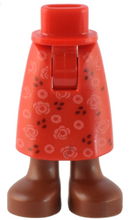 Plaatje in Gallery viewer laden, LEGO® los onderdeel Benen in kleur Rood 59595c00pb14