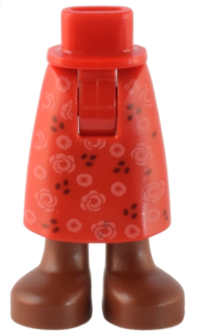 LEGO® los onderdeel Benen in kleur Rood 59595c00pb14