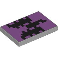 LEGO® Tegel met Motief Licht Blauwachtig Grijs 26603pb304