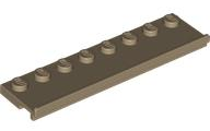 LEGO® los onderdeel Plaat Aangepast Donker Geelbruin 30586