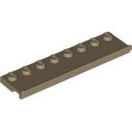 Plaatje in Gallery viewer laden, LEGO® los onderdeel Plaat Aangepast Donker Geelbruin 30586