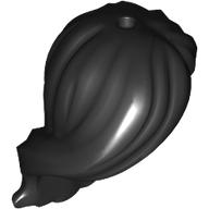 Plaatje in Gallery viewer laden, LEGO® los onderdeel Haar in kleur Zwart 2645