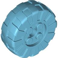 LEGO® los onderdeel Wiel in kleur Medium Azuurblauw 3486