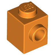 Plaatje in Gallery viewer laden, LEGO® los onderdeel Steen Aangepast in kleur Oranje 87087
