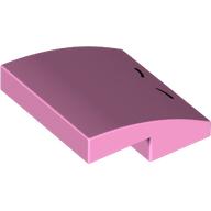 Plaatje in Gallery viewer laden, LEGO® Dakpan Gebogen met Motief Fel Roze 15068pb468