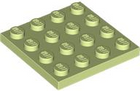 LEGO® los onderdeel Plaat Algemeen Geelachtig Groen 3031