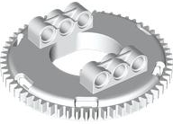 LEGO® los onderdeel Technisch in kleur Wit 18938